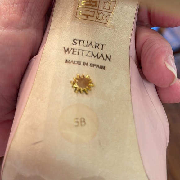 New Stuart Weitzman Ryder Sandal Platform Heels in ballet color - Picture 8 of 11